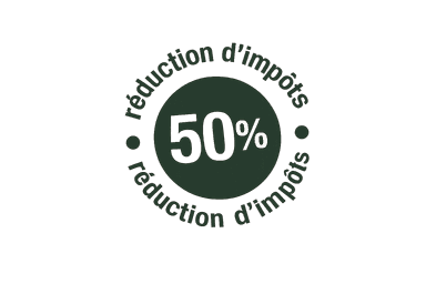 Réduction d'impôts 50%